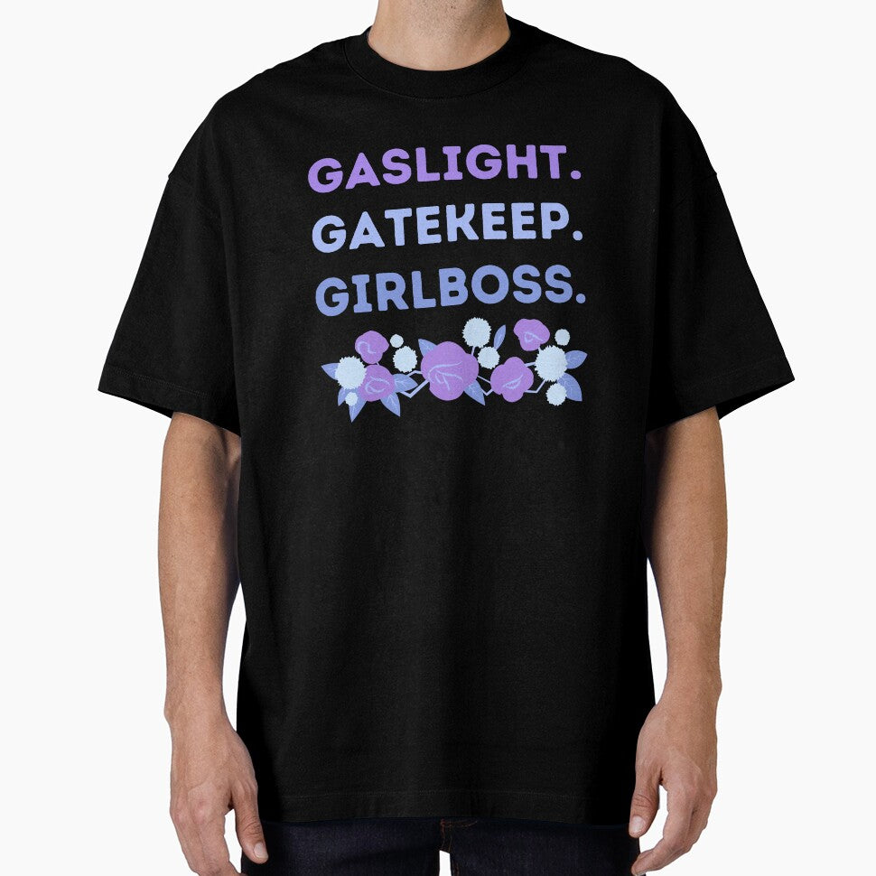 Gaslight Gatekeep Girlboss Cool Rose Floral Meme Quote by MiaDelelai