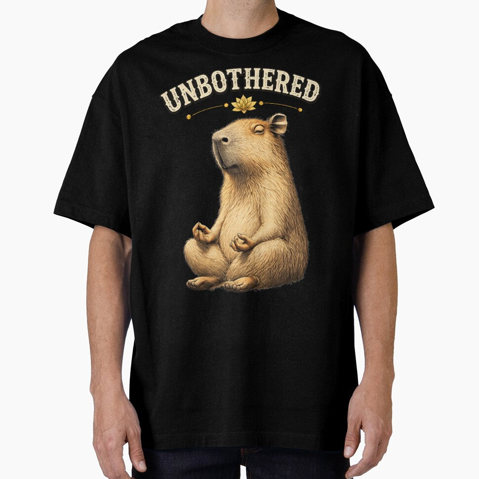 Unbothered Capybara Funny Zen Animal Gift Shirt by Vibe District