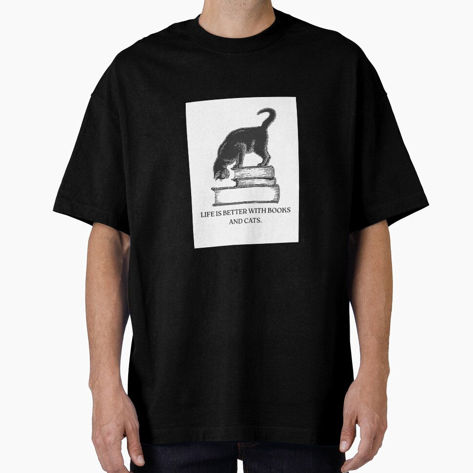 "Life Is Better With Books And Cats" Design by OneMoreChapter54