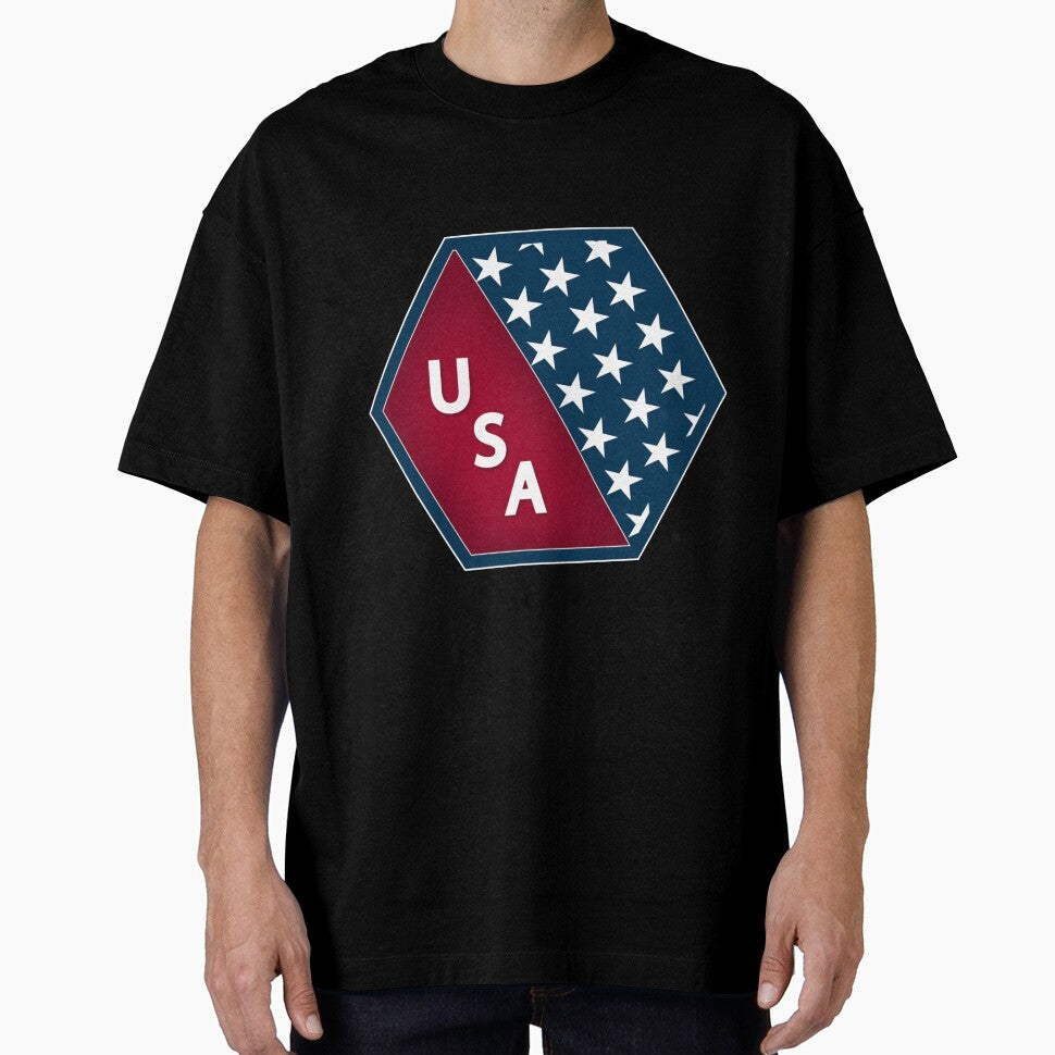 Hexagon USA T-Shirt for Men and Women by AllStarMerch