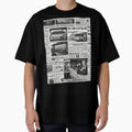 Old daily newspaper journal magazine black and white retro urban style by Carlos Gudino