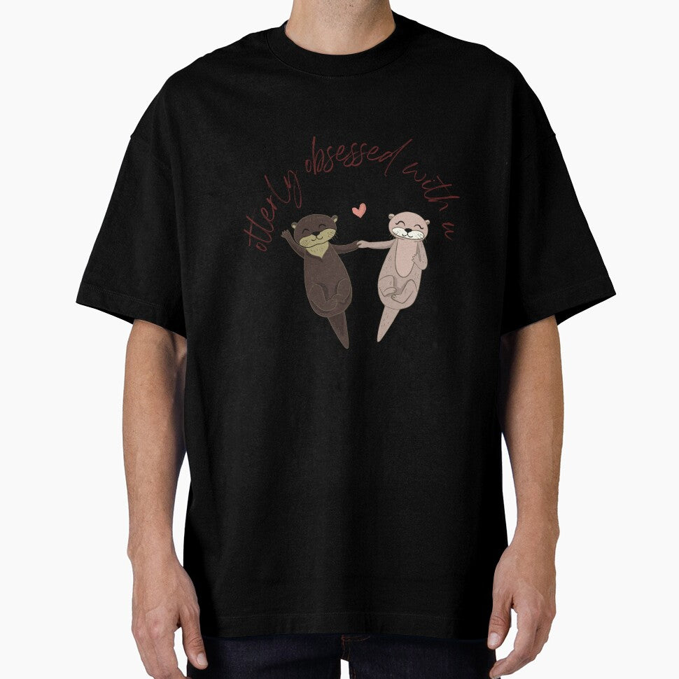 Otterly Obsessed With You- Valentine's Day Animal Puns and Gifts by designsbyreaia