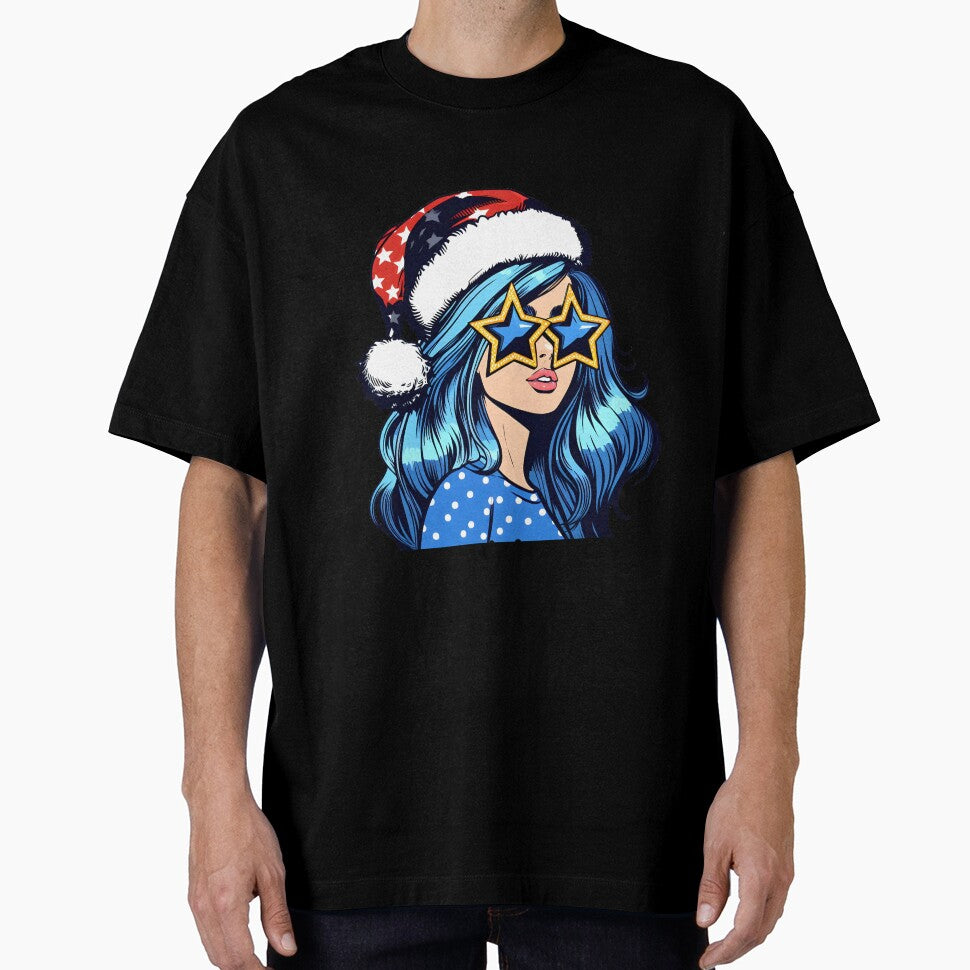 Pop art Christmas girl by AnetArtStore