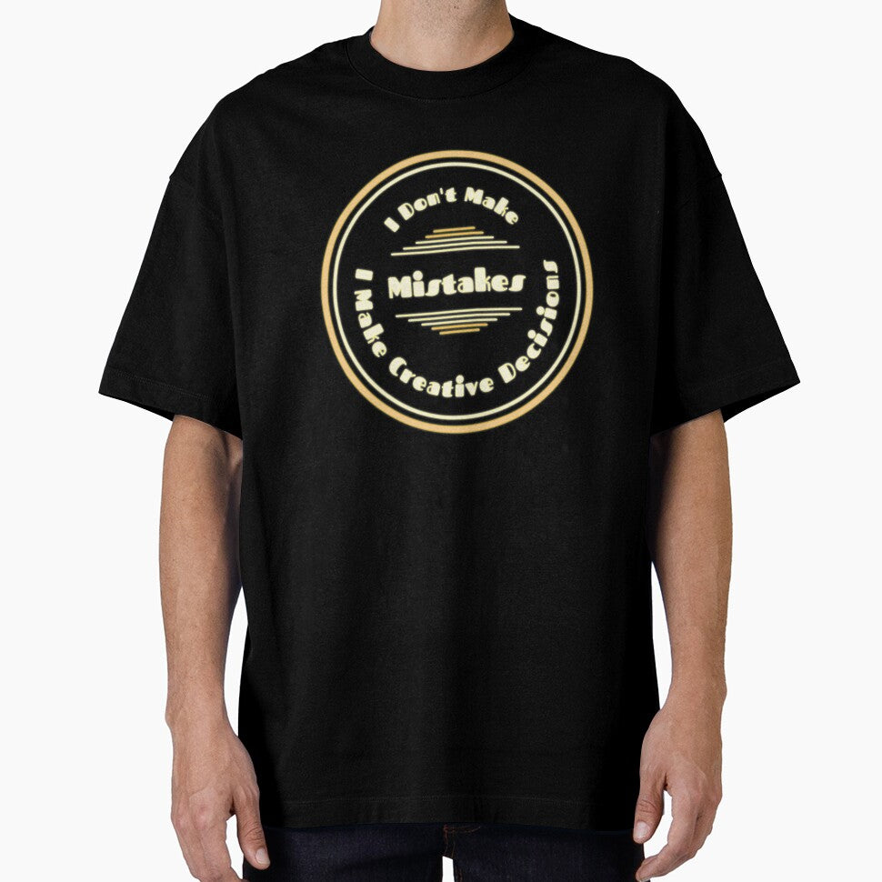 Funny I Don't Make Mistakes I Make Creative Decisions Neon Design by Paula Helit