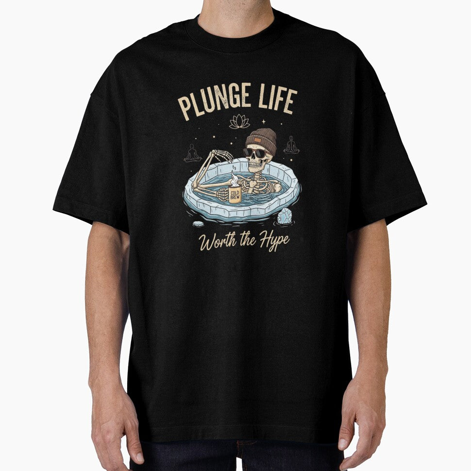 Plunge Life, Worth the Hype - Funny Ice Bath Gift for Biohackers by FitEnvy