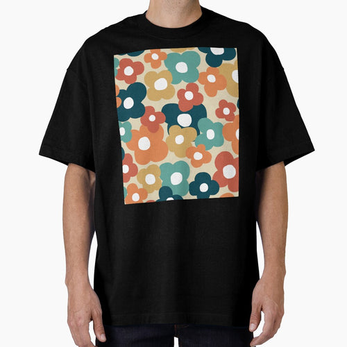 70s Vintage Retro Flower Power in Autumnal Colors by Deutschic