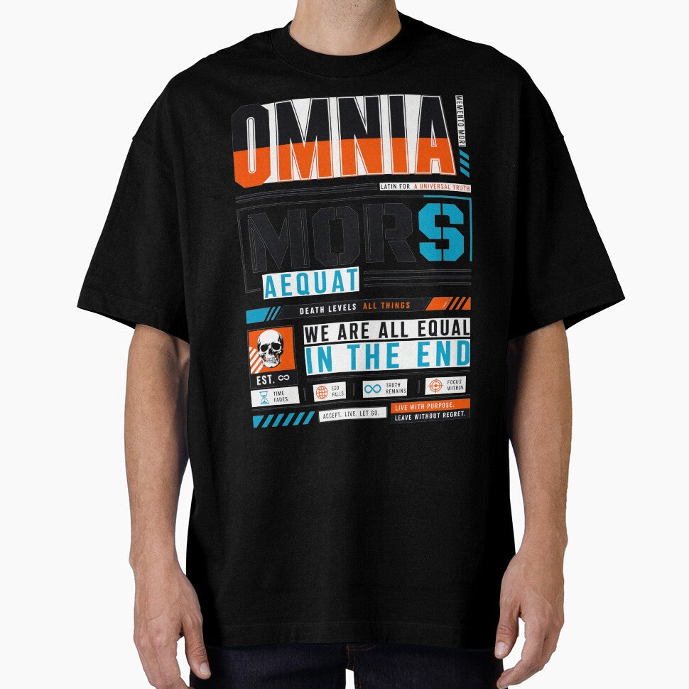 Omnia Mors Aequat Death Levels All Things We Are All Equal In The End Streetwear by KLERIKSTORE