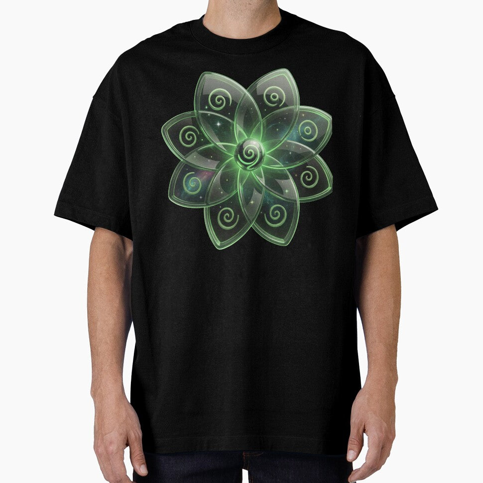 Emerald Crystal Lotus Healing Energy Mandala by SynergyArtist
