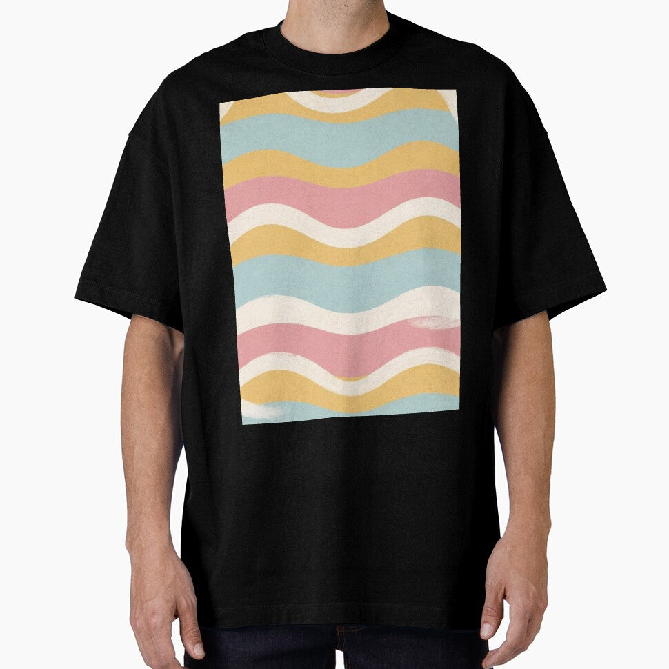 Pastel Rainbow Wavy Stripe Pattern by SassyArtistry