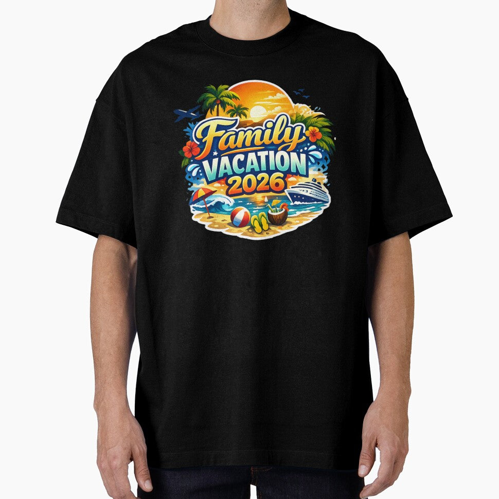 Family Vacation 2026 Tropical Beach Trip Matching Group Shirt by g1cash