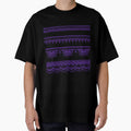 South asian patterns purple on black by Chaoticzarts