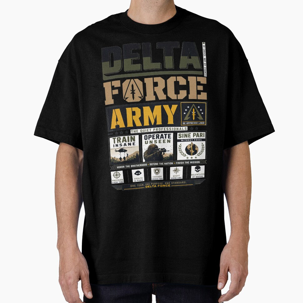 Delta Force Army The Quiet Professionals Streetwear by KLERIKSTORE