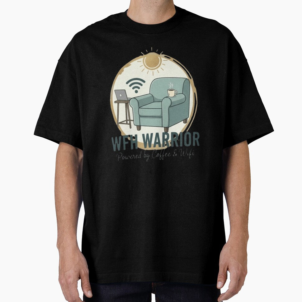 WFH Warrior Powered by Coffee & WiFi by TantrumMerch