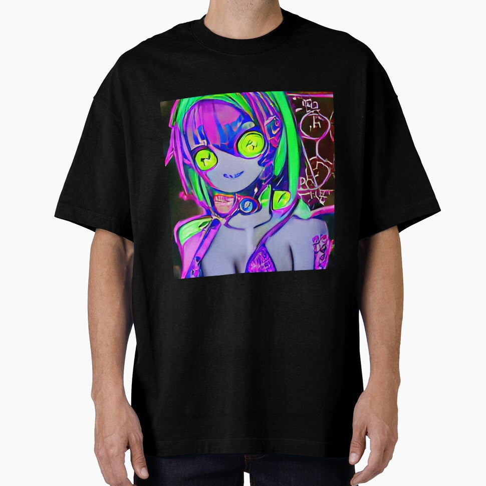 y2k punk cyber girl by Roachwaifu