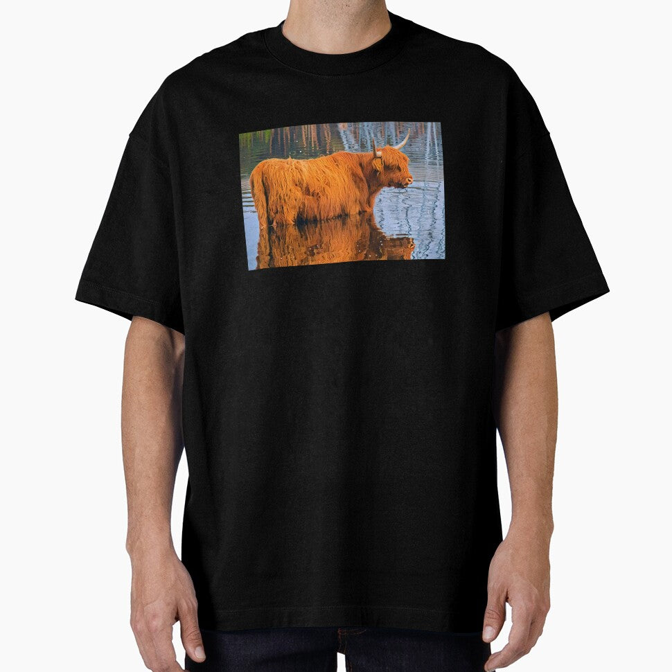 Scottish Highland Cow In Water by TheAnimalZ00