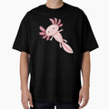 Cute Pink Watercolor Axolotl Illustration by EmeraldeaArt