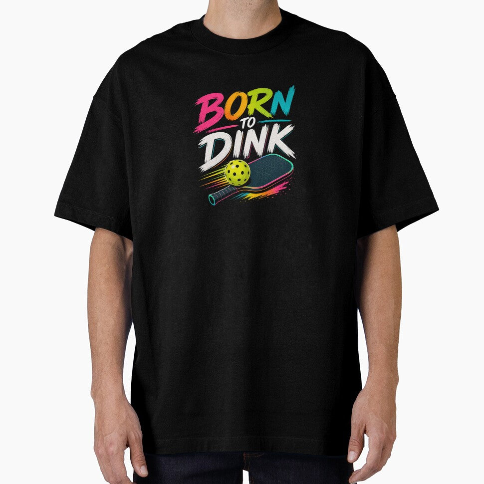 Born To Dink Pickleball Retro Design by Rally Ink Designs