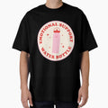 Emotional Support Water Bottle Sticker Red And Pink by SaulSalinas
