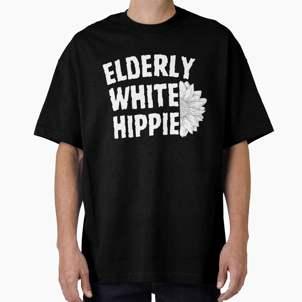 Elderly White Hippie by Feather Art