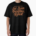 Pickleball Addicts Credo Eat Sleep Pickleball by LuminOrb