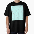 Pretty Y2K Glitter Stars Design in Baby Turquoise by Femme Pastel Collective