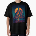 Synthwave Metropolis Sunset by Vitalka-uk