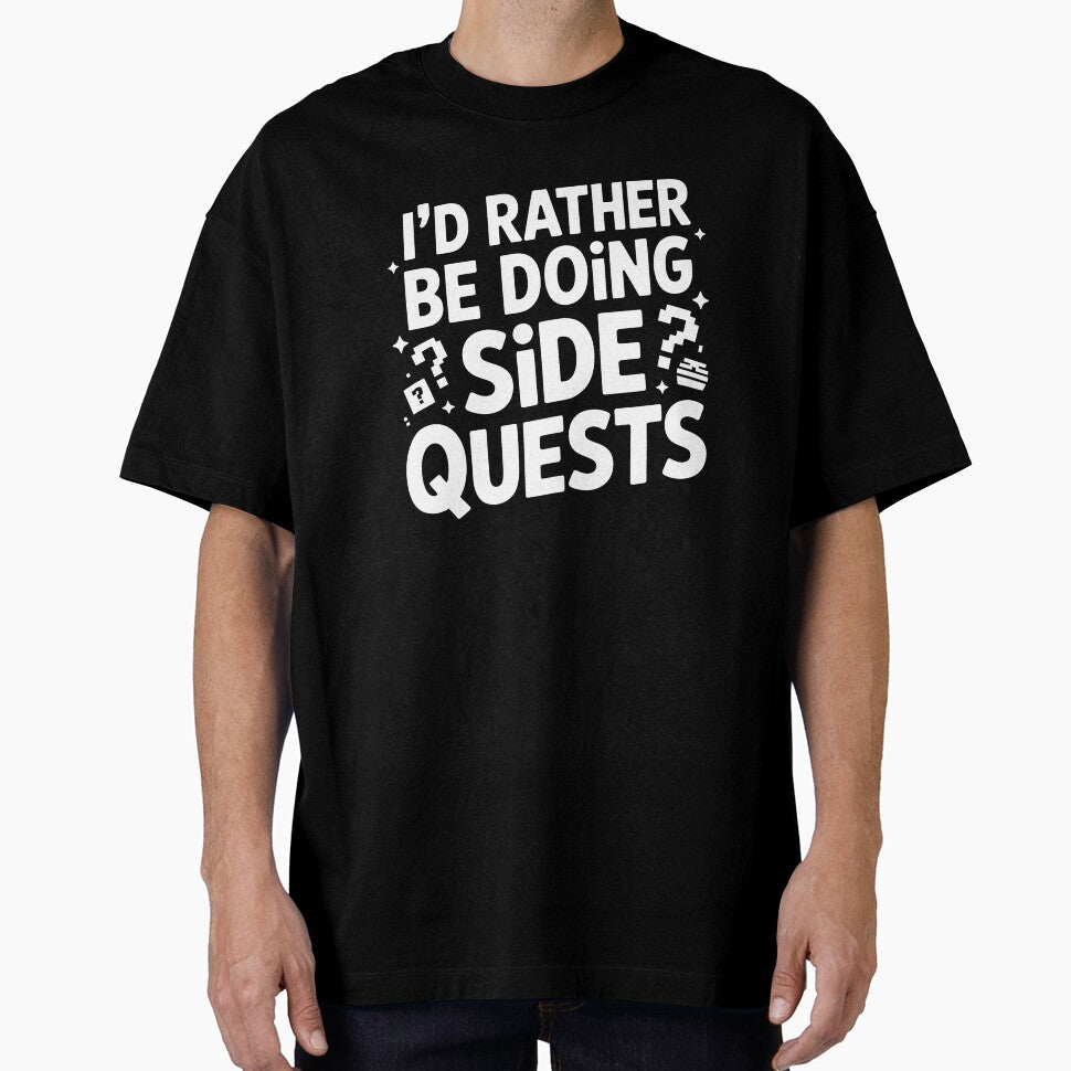 I'd Rather Be Doing Side Quests Funny Gamer Neurodivergent Gift by Say It With Ink