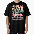 Funny Girl Math Coffee Tee – Caffeine Equals Happiness Shirt for Women & Teens by boundlessly2art