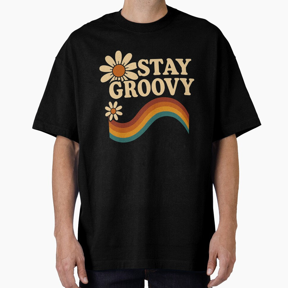 Stay Groovy – Retro Daisy & Rainbow Vibes by Design_Your_Day
