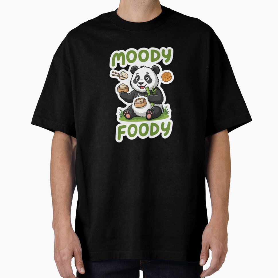 Moody Foody Panda – Cute Dumpling Lover Panda Funny Foodie Design by snaperos