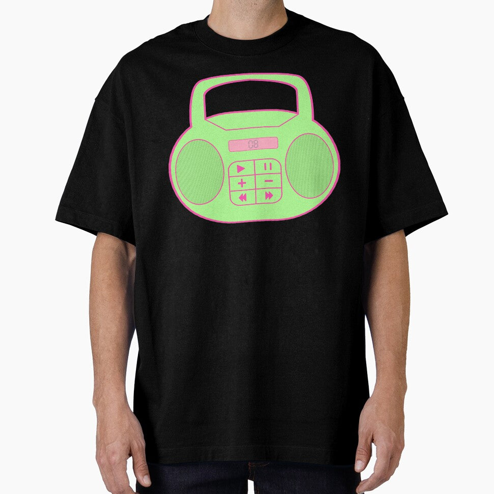 Early 2000s Aesthetic Y2K Green and Pink Boom Box by Creations-By-Em