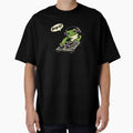 Funny DJ Frog Saying "Drop It!" Cartoon EDM Music Sticker Design by Moss & Mellow