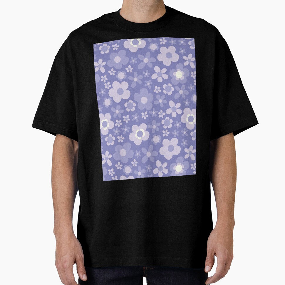PURPLE BOHO RETRO FLOWERS by blomastudios