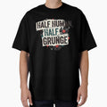retro Grunge Music Lovers design Half Human Half Grunge Aesthetic 90s Alternative Retro by LuxeGraphix