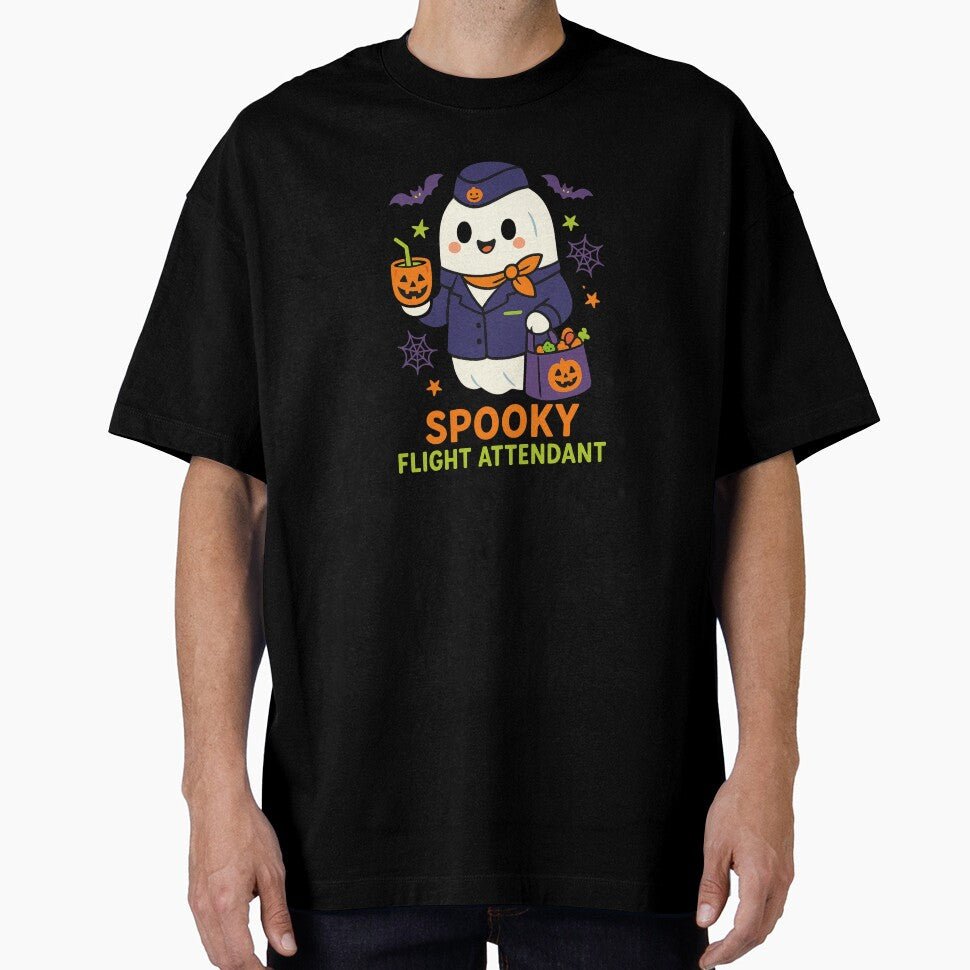 Spooky Flight Attendant Halloween Ghost – Cute Stewardess Design for Kids by EuropeanPrints