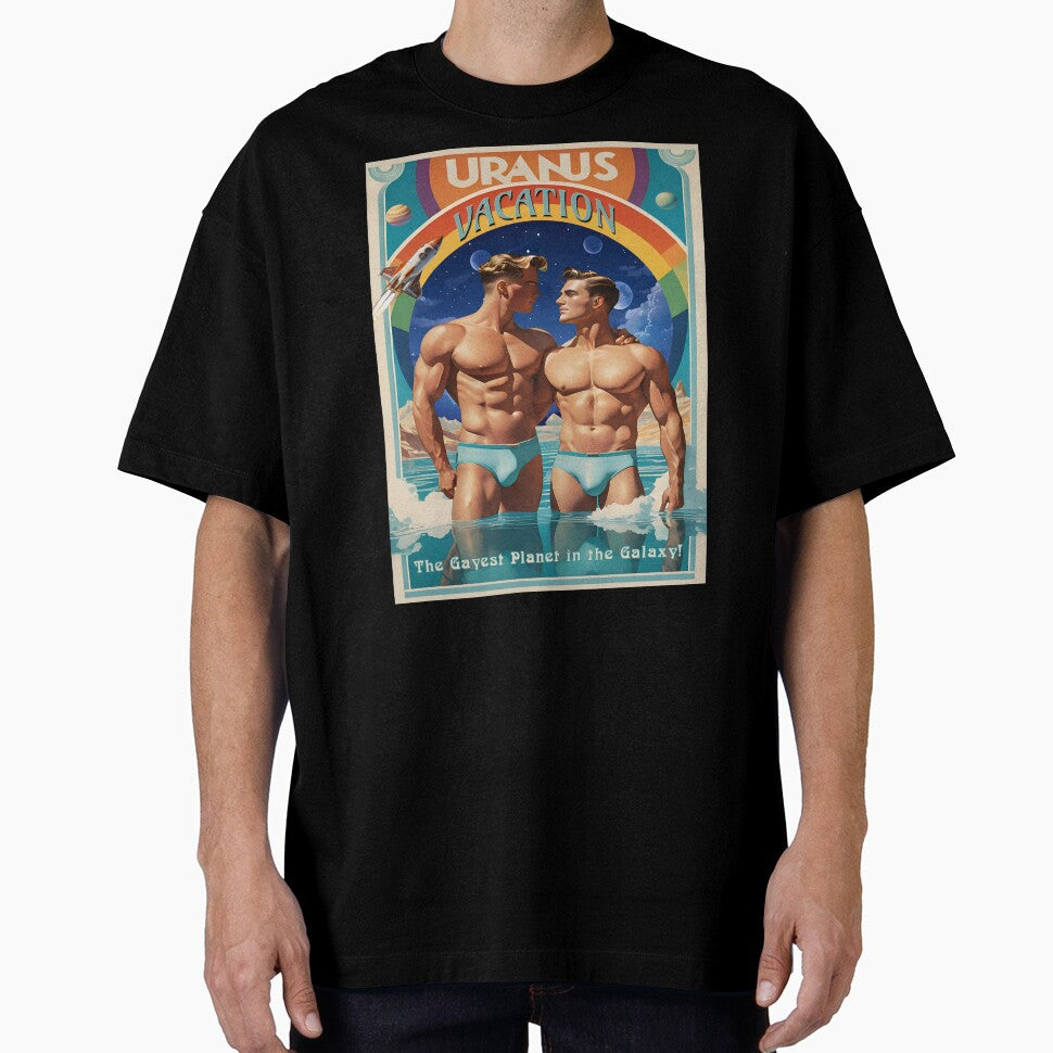 Uranus Vacation Art Nouveau Travel Poster by Live Out Gear