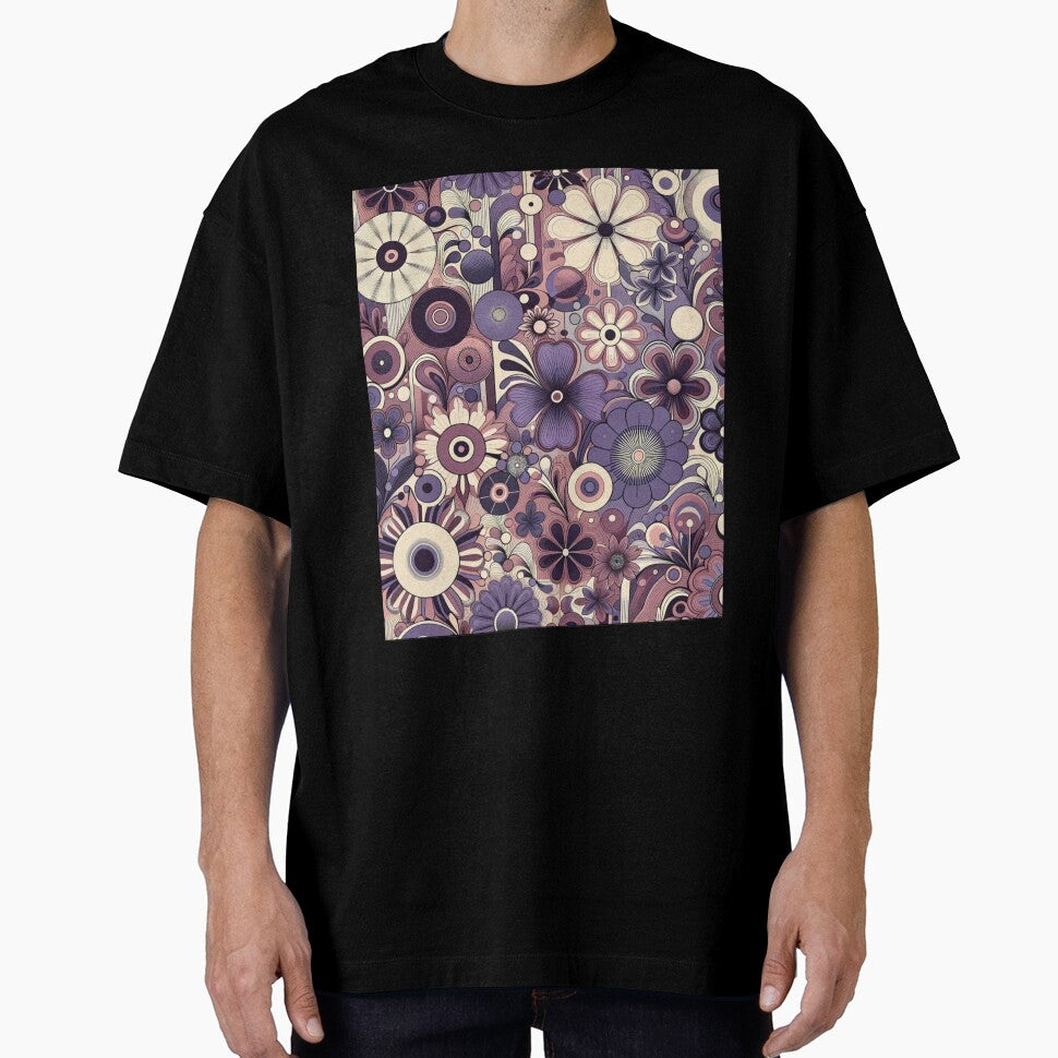 Vintage floral design 1970 purple tint by Blessinger77