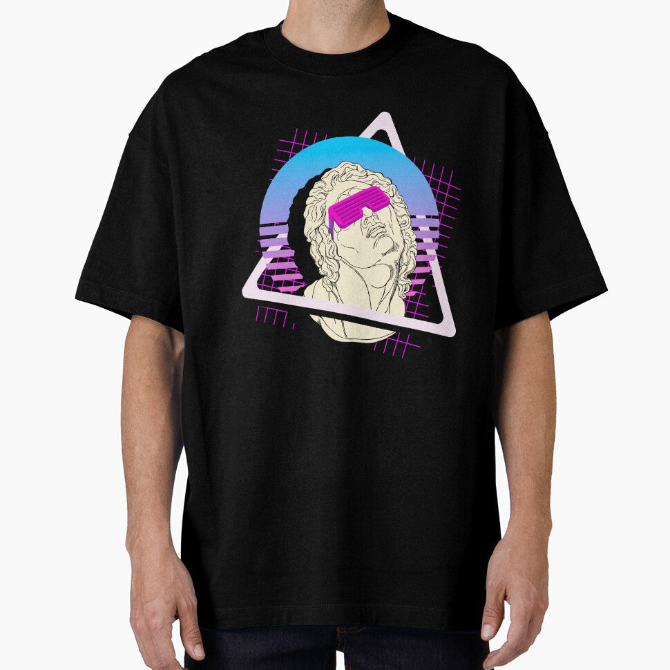 80s & 90s Aesthetic Vaporwave Statue Swag Style Design print by D-C-Designs