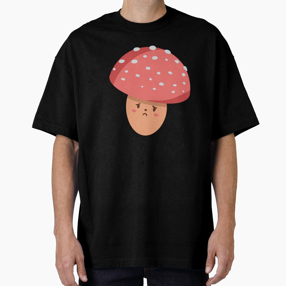 Sad Red Toadstool Mushroom by autumn-acorns