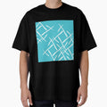 White cross marks on blue background by flamendes