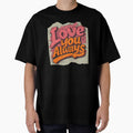Retro 1970s Valentine Typography – Love You Always Groovy Design by crizzysketch