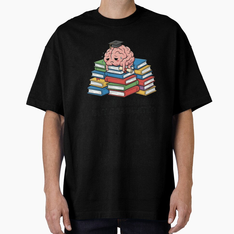 Funny Graduated Brain Drained But Graduated by Thread&Fable