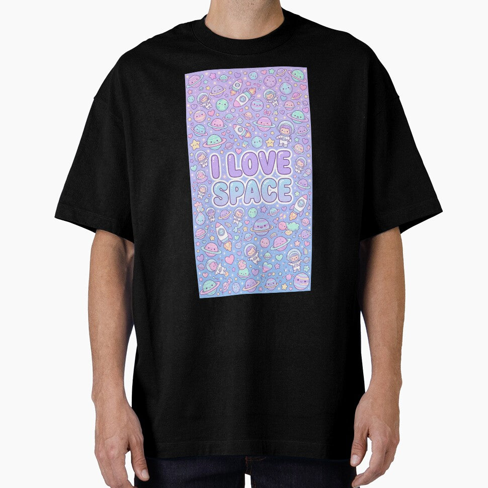 I Love Space Kawaii Pattern by Itsheartshop