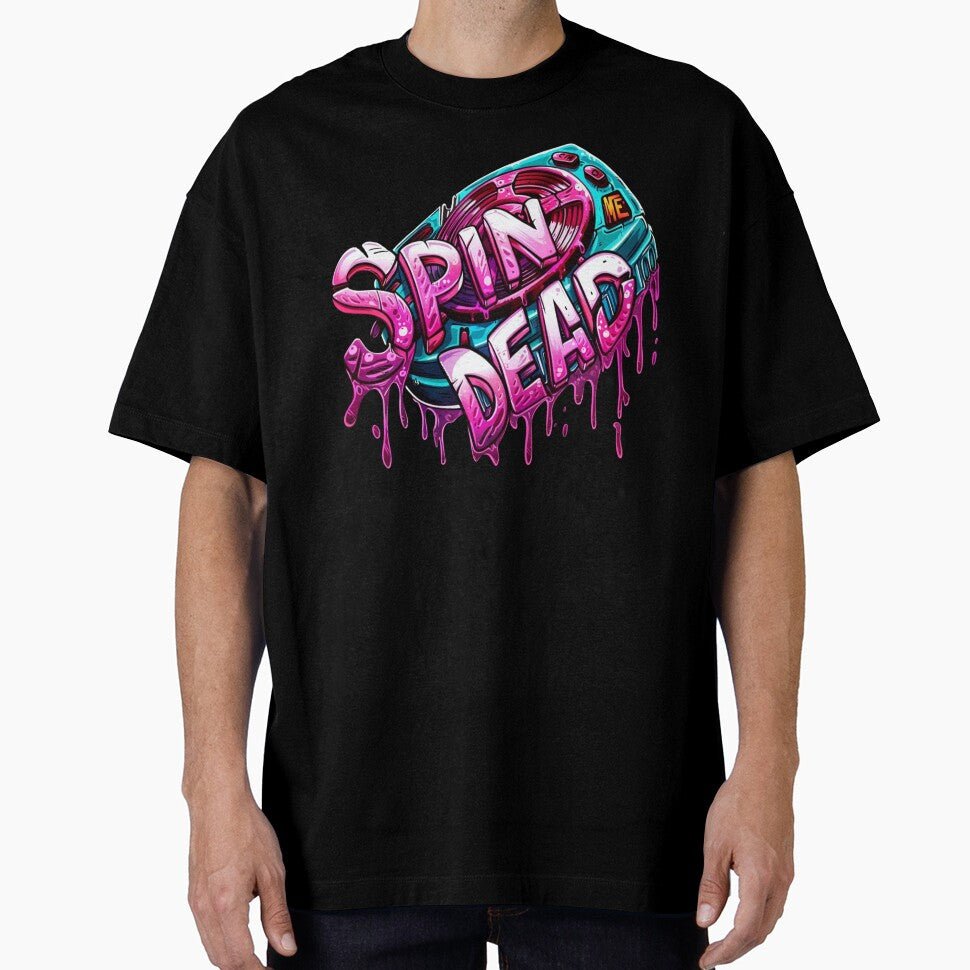 Spin Me Dead – Pastel Goth Drip Text Grunge by WeranovDesign