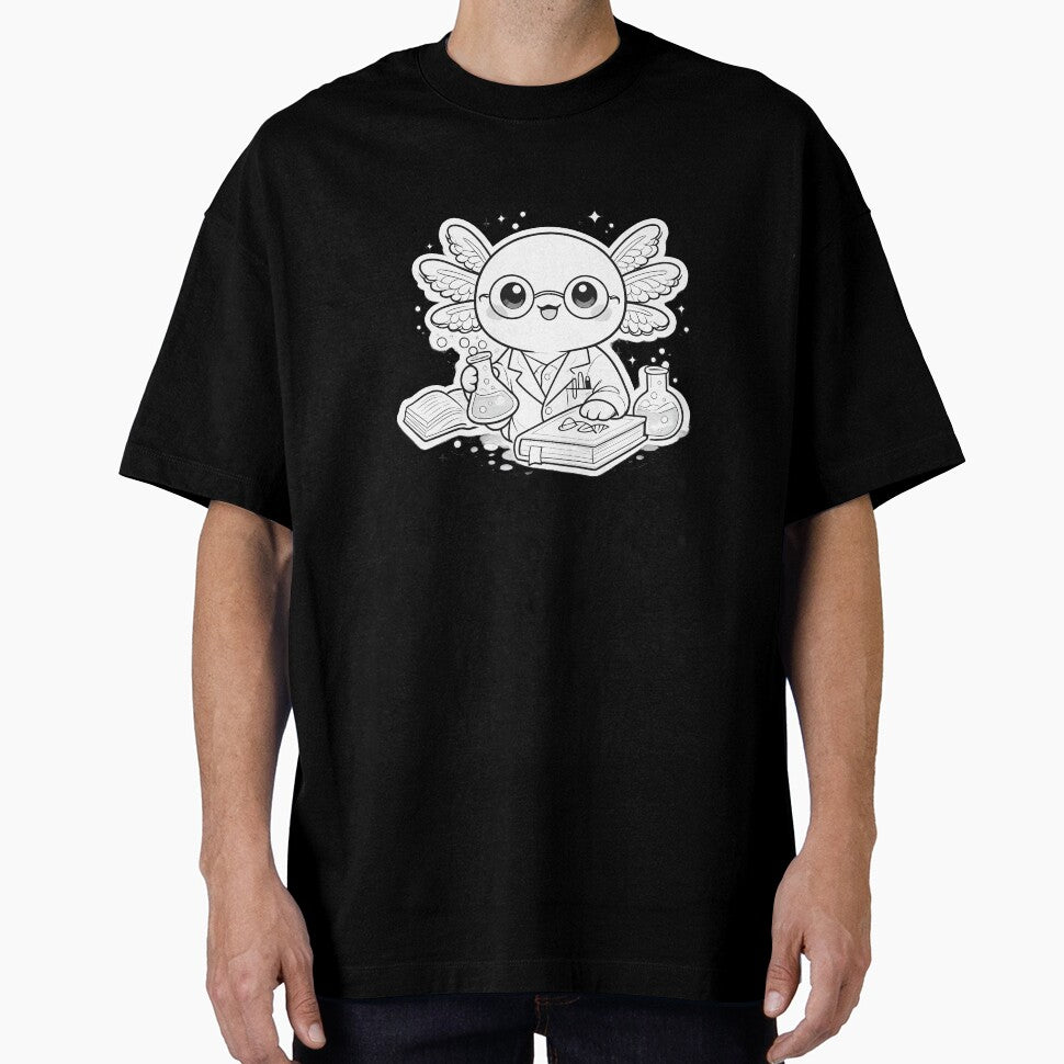 Cute Axolotl Scientist Axolotl Cute Art Perfect T-Shirt Gift Idea by Divakar Fashion
