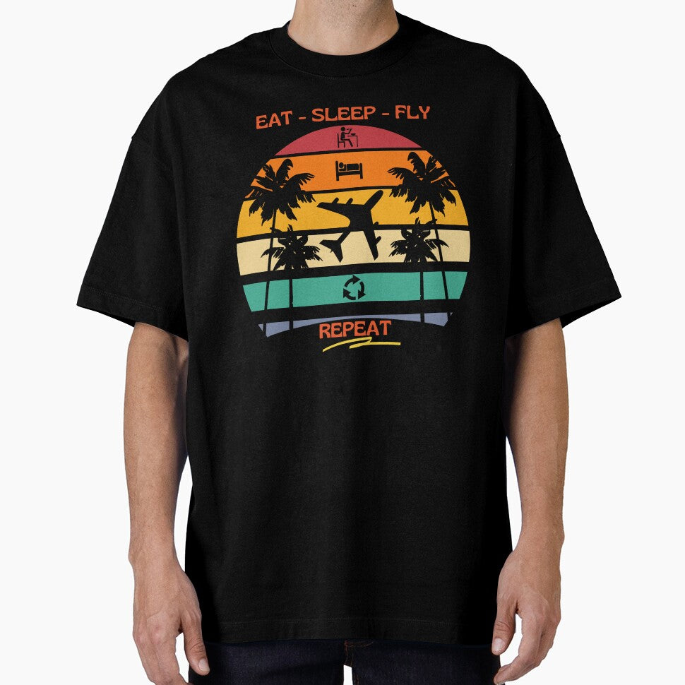 EAT SLEEP FLY REPEAT  for pilots, flight attendant and aviation geeks by AviationArtists