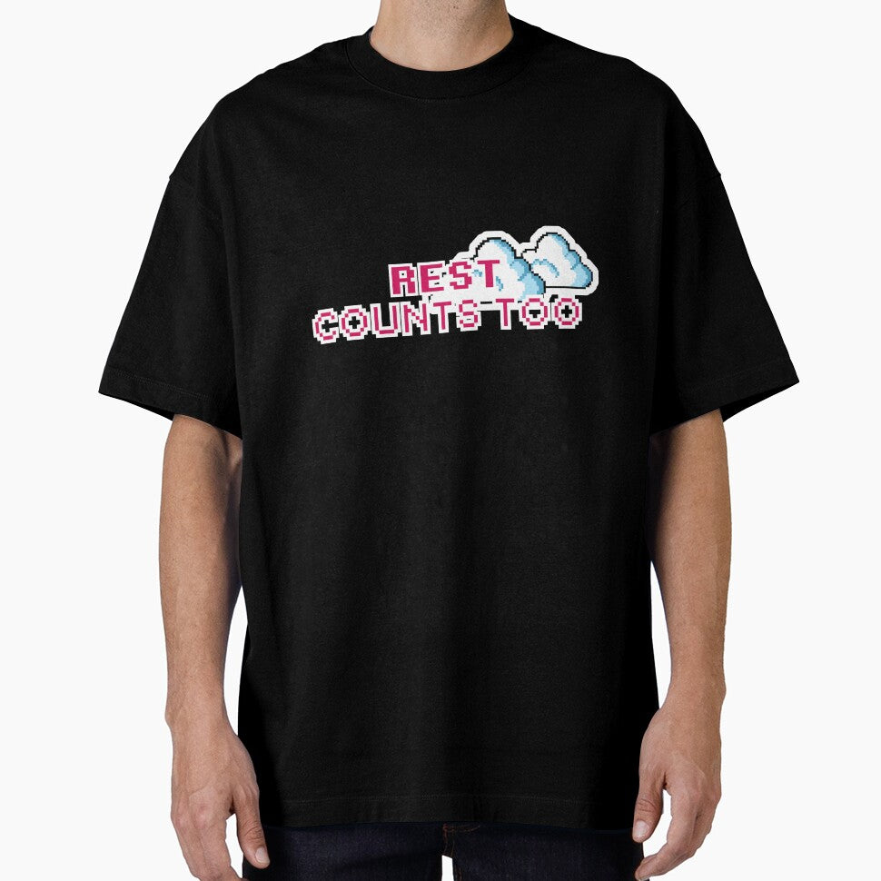 Rest Counts Too Sticker | Cozy Self-Care & Burnout Recovery Aesthetic by SwampKittyCo