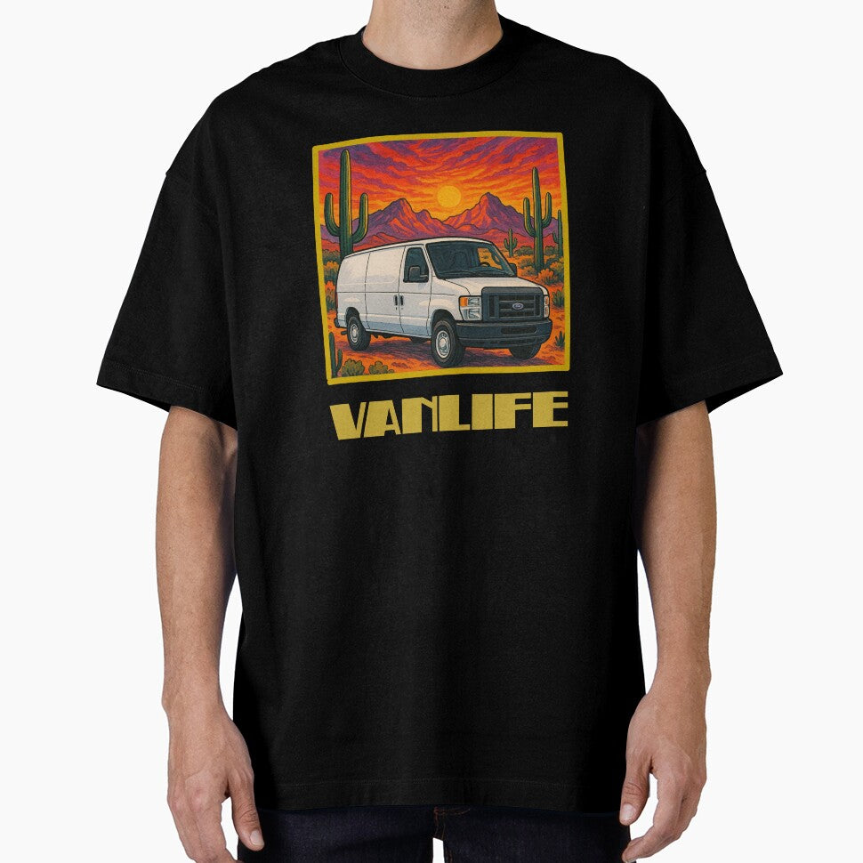 Econoline campervan desert sunset by VANLIFE.