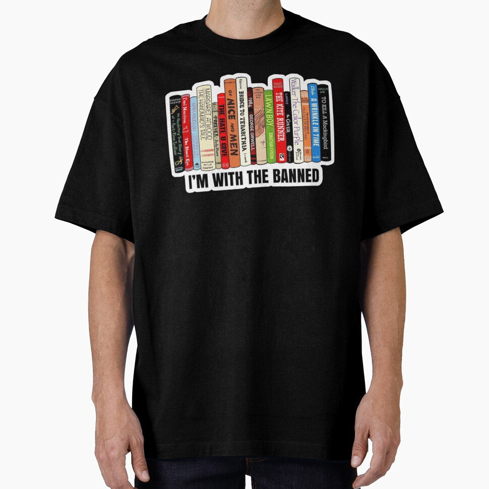 I'm With The Banned, Banned Books Sticker by BestArtDZ