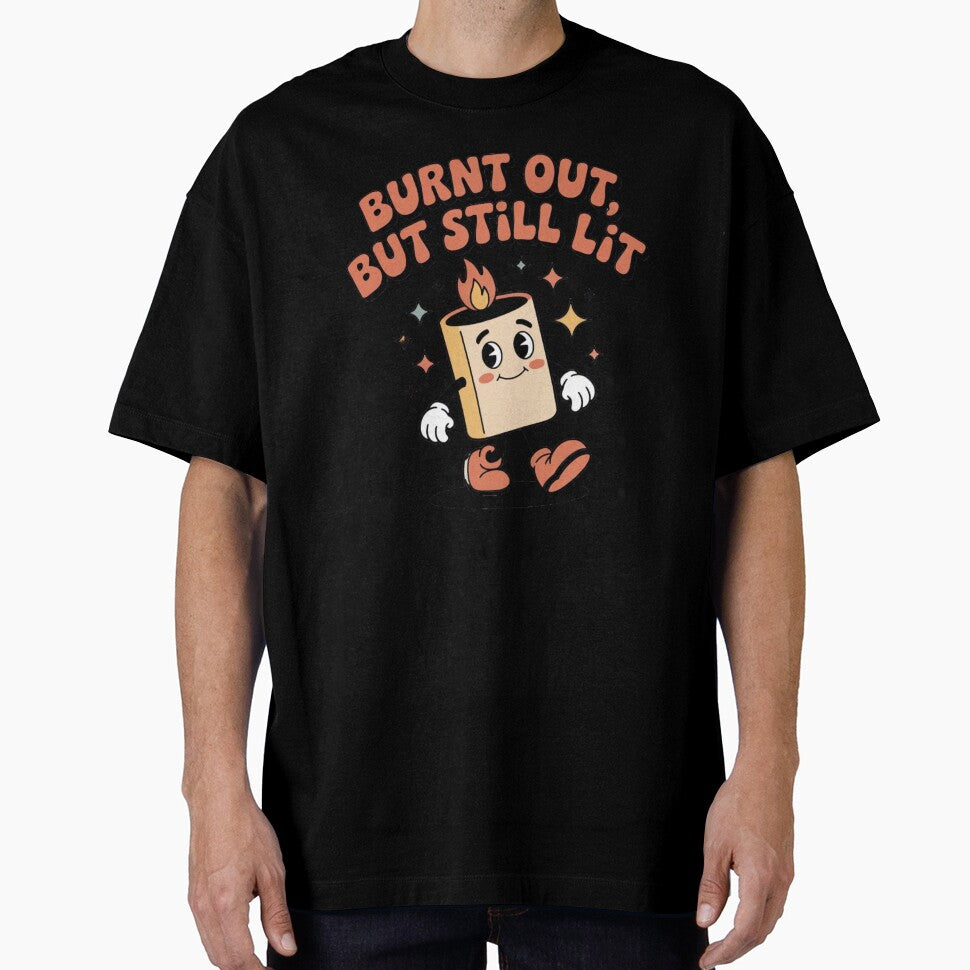 Retro “Burnt Out But Still Lit” – Cute Matchstick Design in Vintage Colors by ARTReMi